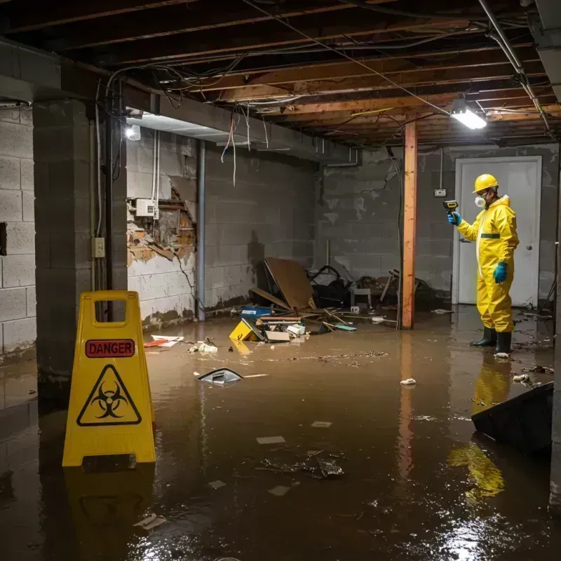 Flooded Basement Electrical Hazard in Parachute, CO Property